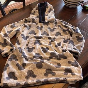 Women’s Disney fleece lounge hoodie pjs SOFT large
